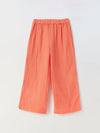 Coral Cotton Gauze Wide Leg Co-ord Set