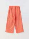 Coral Cotton Gauze Wide Leg Co-ord Set