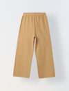 Brown Cotton Crochet Patch Lounge Pants – Girls