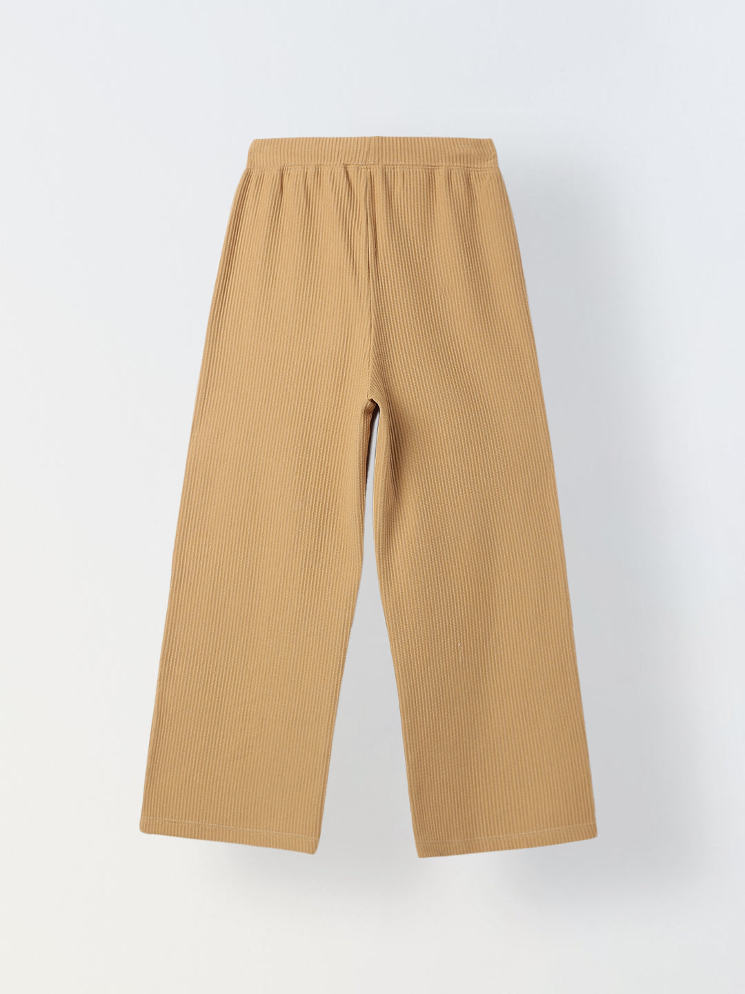 Brown Cotton Crochet Patch Lounge Pants – Girls
