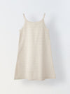Girls Ivory Cotton Crochet Round Neck A-line Dress