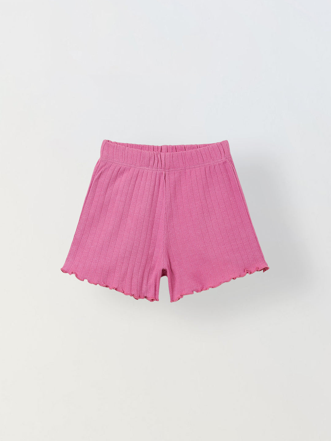 Spunkies Girls Pink Smocked Shoulder Straps Sleeveless Top and Shorts Set