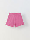Spunkies Girls Pink Smocked Shoulder Straps Sleeveless Top and Shorts Set