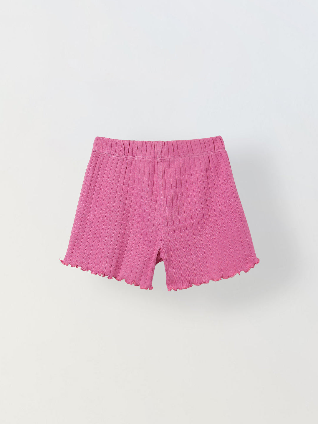 Spunkies Girls Pink Smocked Shoulder Straps Sleeveless Top and Shorts Set