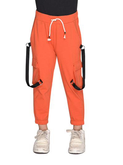 Combo of 2 Beige & Orange Jogger Boys for Ultimate Comfort