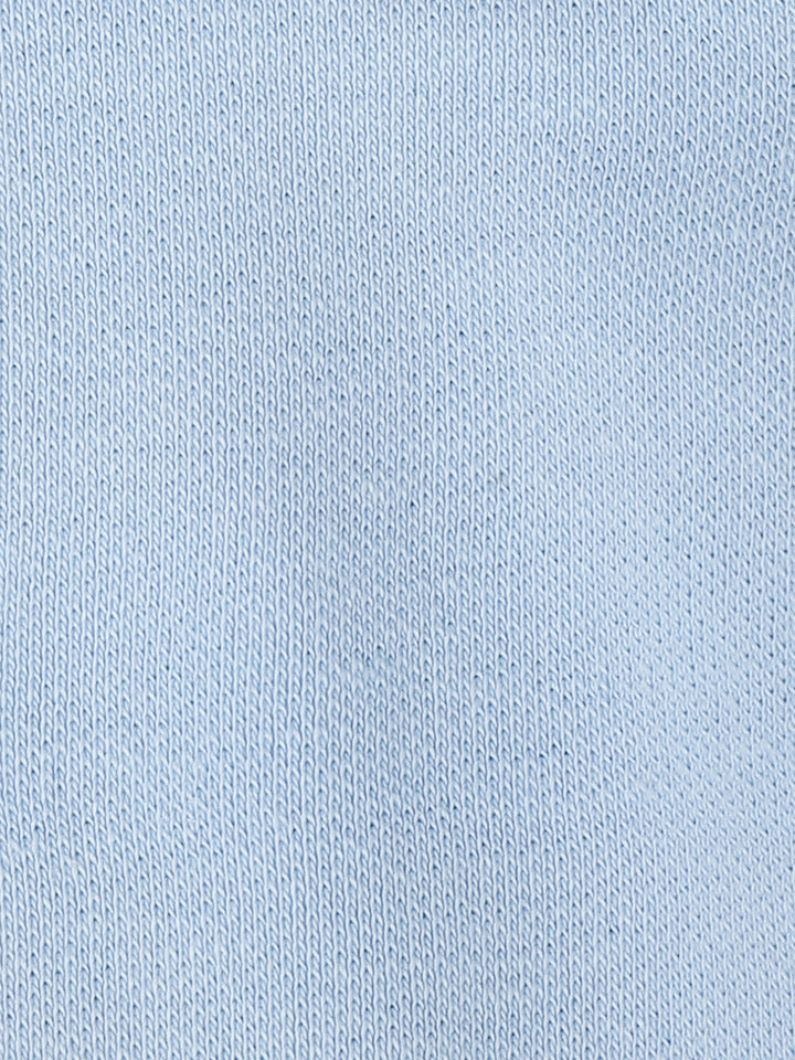 Infant Blue Cotton Collar Neck Collar Romper