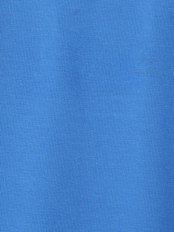 Infant Blue Cotton Round Neck Romper