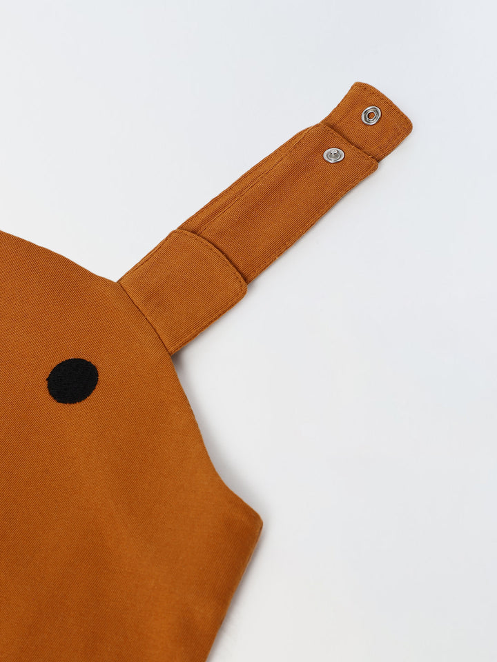 Infant Orange Cotton Jersey Romper