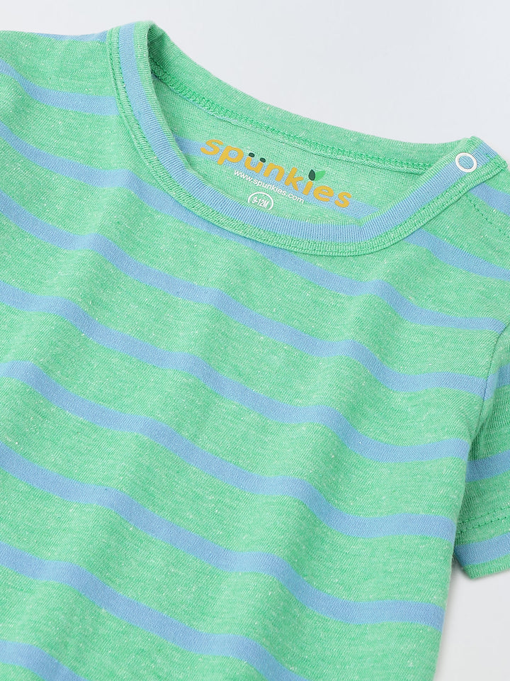 Pack of 3 Infant Cotton Round Neck Romper for Kids