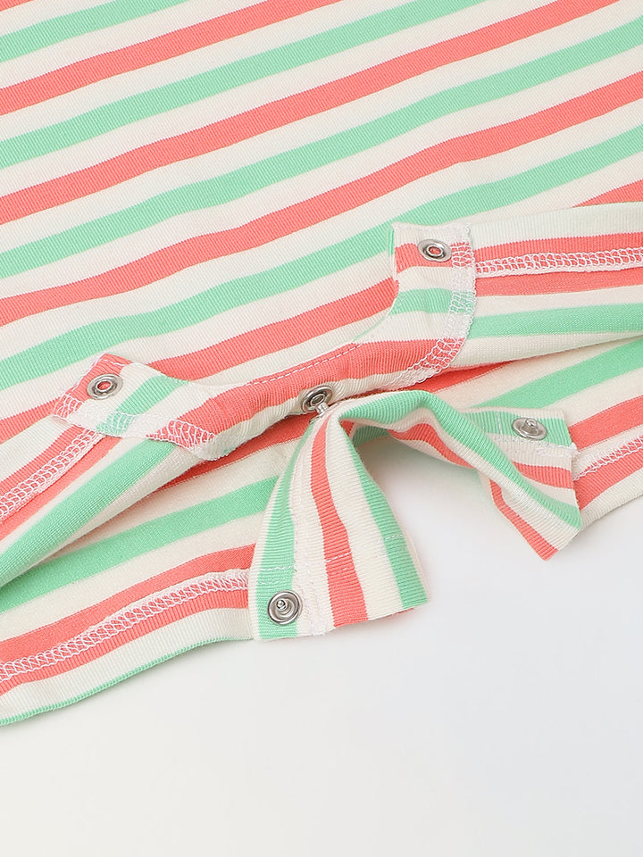 Pack of 3 Infant Cotton Round Neck Romper for Kids