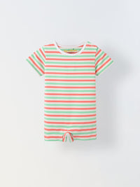Infant Pink Cotton Round-Neck Romper (Copy)