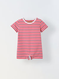 Infant Multicolour Stripe Cotton Round-Neck Romper (Copy 1)