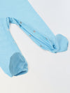 Turquoise Cotton Jersey Romper with White Sheep Patch for Infant's