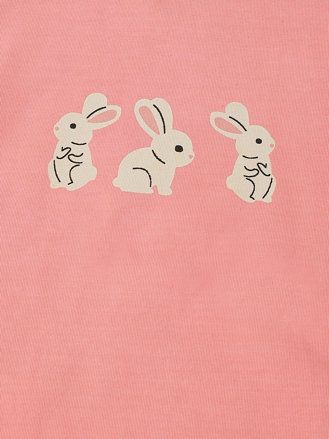 Infant Cotton Pink Full Sleeve Overall Printed Romper