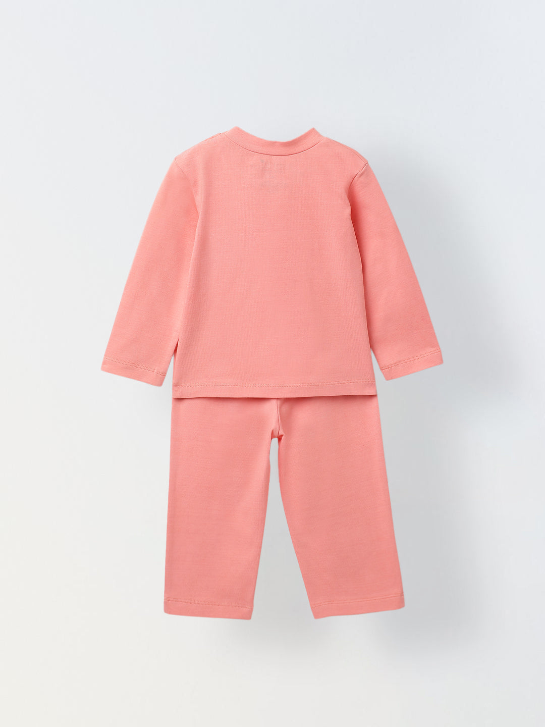 Infant Cotton Pink Full Sleeve Rabbit Printed Sets