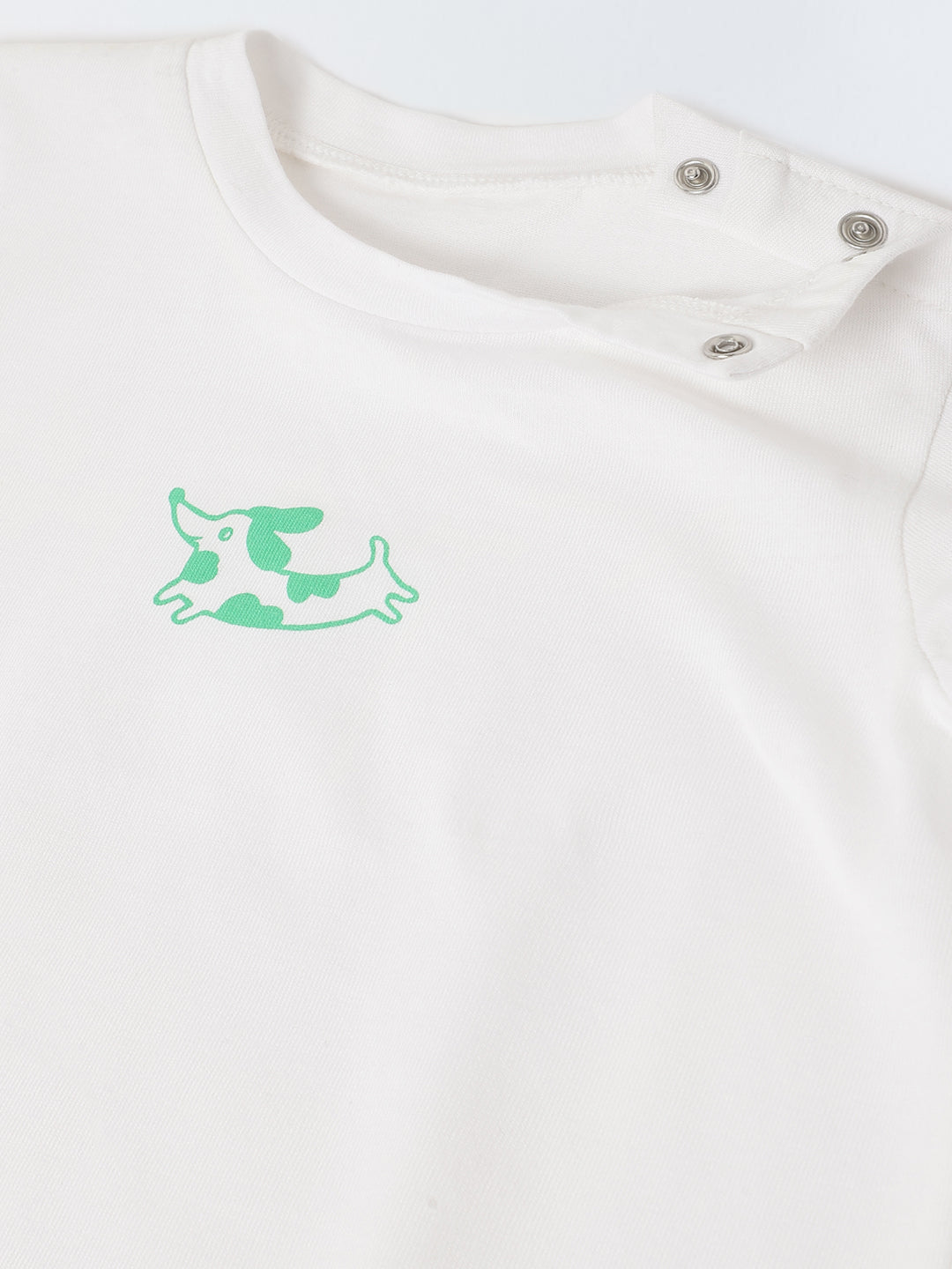 Infant Cotton White Full Sleeve Printed Sets