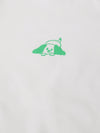 Infant Cotton White Half Sleeve Printed Romper