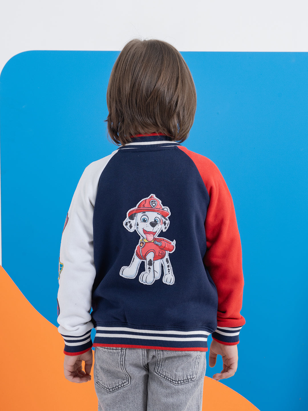 Red & Blue Unisex Paw Patrol Jackets With 3D Badge