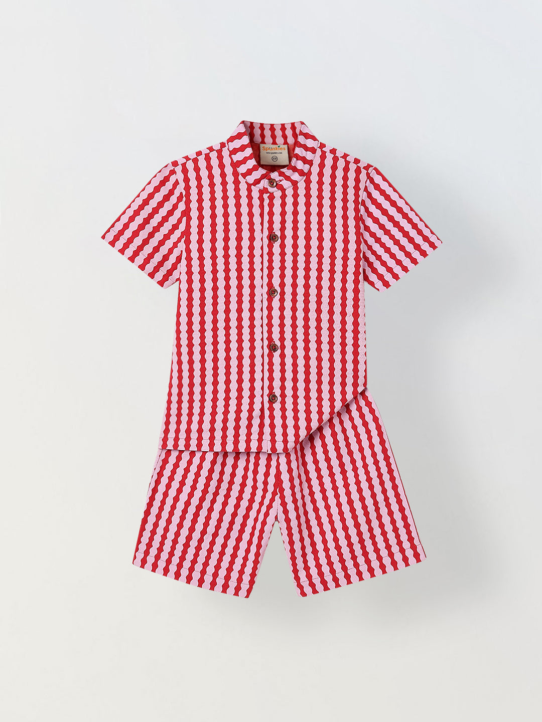 Spunkies Waves Shirt & Shorts Set