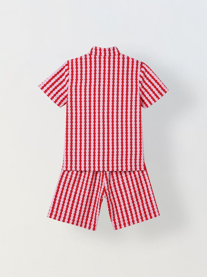 Spunkies Waves Shirt & Shorts Set