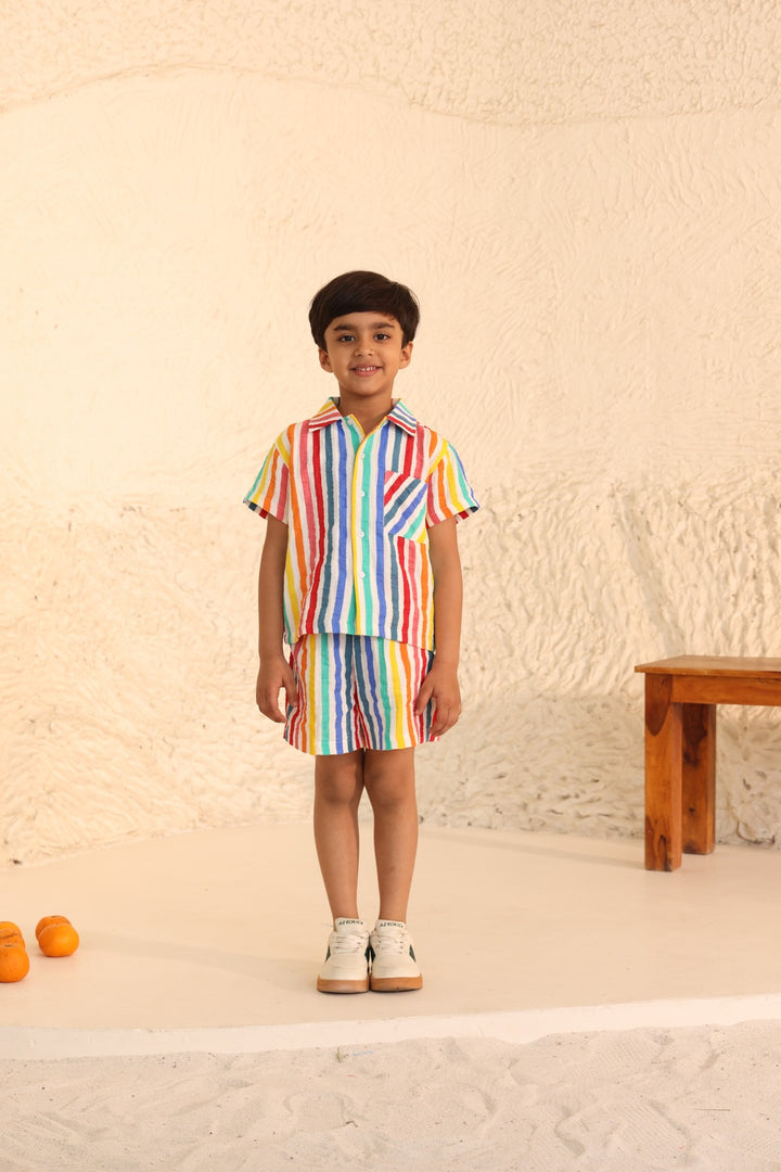 Boys Striped Summer Wear Sets