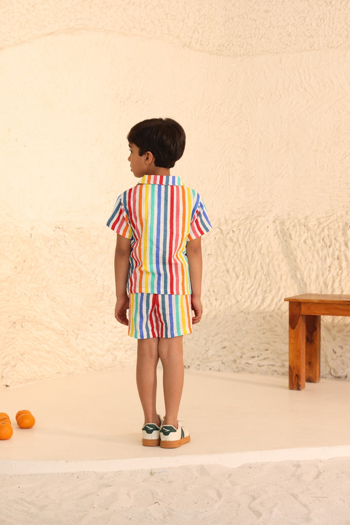 Boys Striped Summer Wear Sets