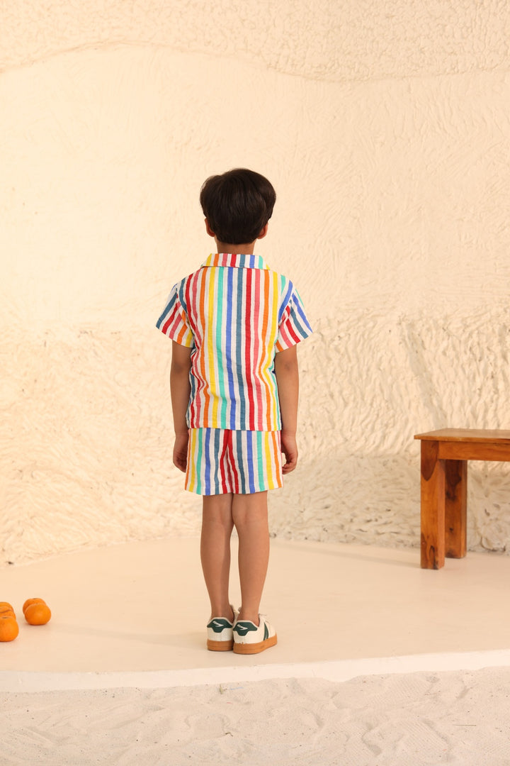 Boys Striped Summer Wear Sets