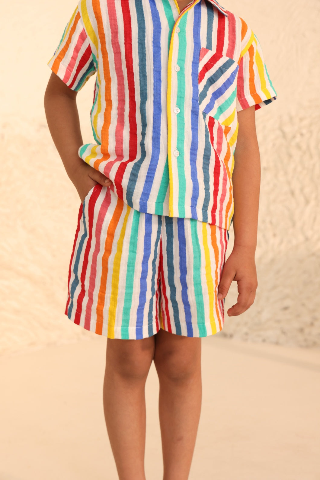 Boys Striped Summer Wear Sets