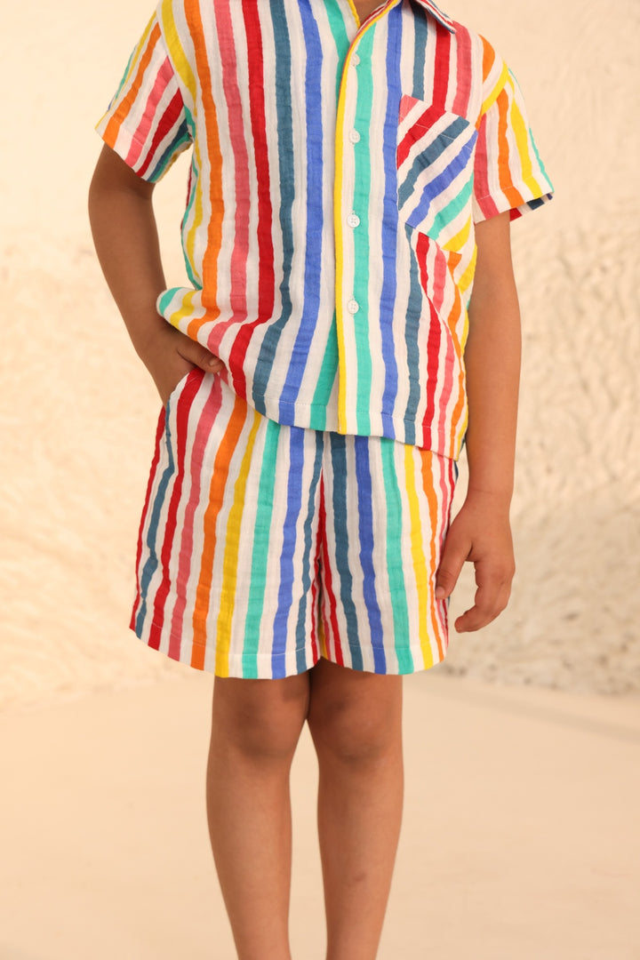 Boys Striped Summer Wear Sets