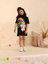 Shirt Polo Dress with Tropical Print
