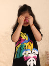 Shirt Polo Dress with Tropical Print