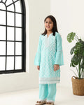 Girls Aqua Long Sleeve Kids Set