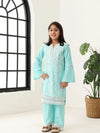 Girls Aqua Long Sleeve Kids Set