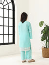 Girls Aqua Long Sleeve Kids Set
