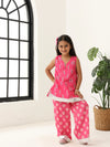 Girls Pink Sleeve Less Kids Set