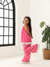 Girls Pink Sleeve Less Kids Set