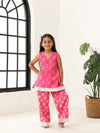 Girls Pink Sleeve Less Kids Set