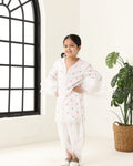 Girls White Long Sleeve Kids Set