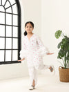 Girls White Long Sleeve Kids Set