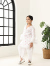 Girls White Long Sleeve Kids Set