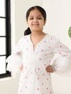 Girls White Long Sleeve Kids Set
