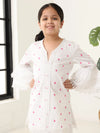 Girls White Long Sleeve Kids Set