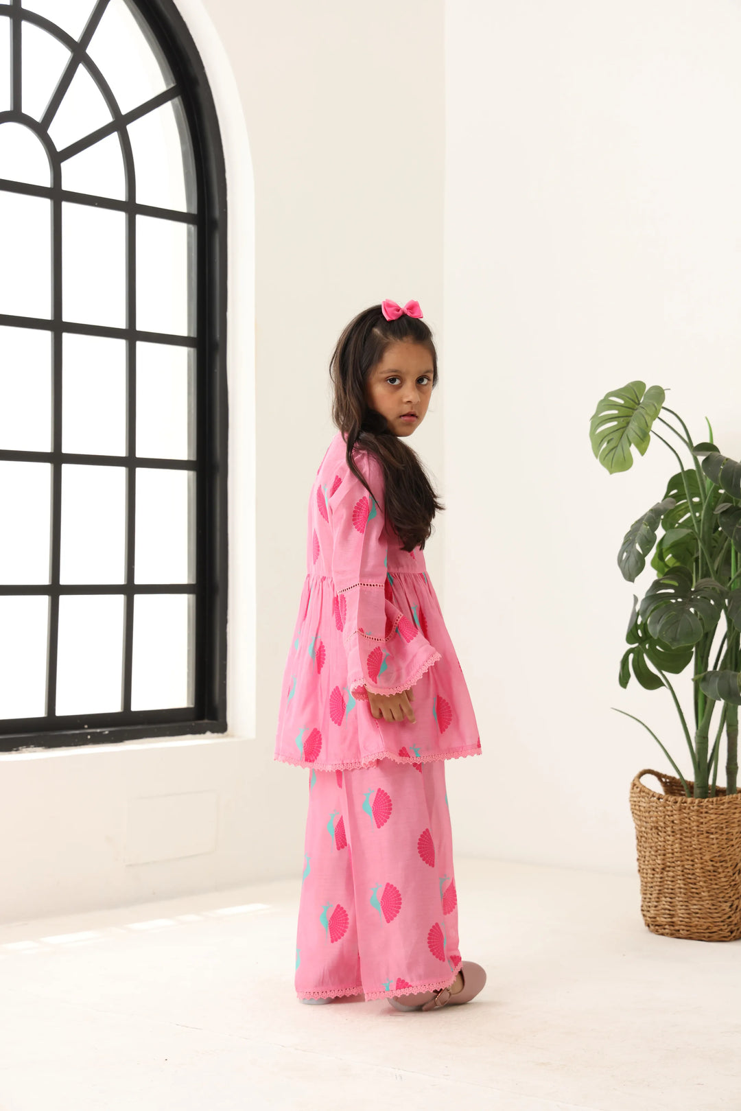 Girls Pink Long Sleeve Kids Set