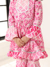 Girls Pink Long Sleeve Kids Set