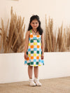 Lycra jersey Sleevless Printed Dress