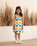 Lycra jersey Sleevless Printed Dress