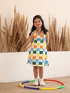 Lycra jersey Sleevless Printed Dress