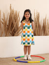 Lycra jersey Sleevless Printed Dress