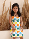 Lycra jersey Sleevless Printed Dress