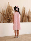 Spunkies Multi Girls Solid Round Neck Short Sleeves Fit & Flare Dress